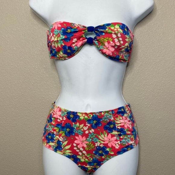 New Hollister Floral High Waist Bikini Set Size M - Picture 8 of 8